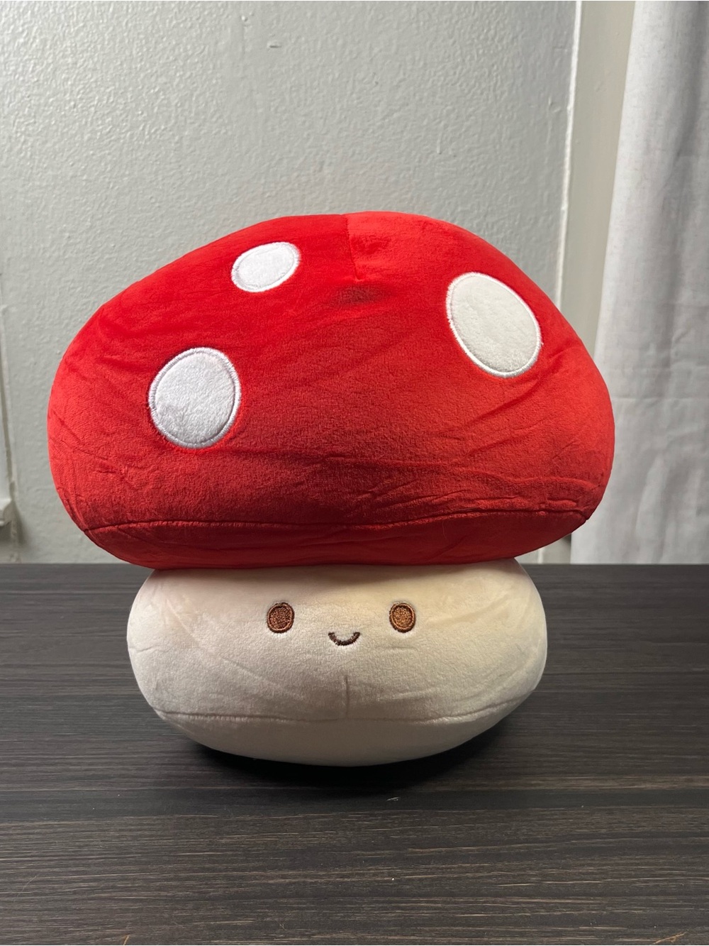 Kawaii Red cream Mushroom Plush Toy- Soft Squishy Comfort Cute Chic Mario